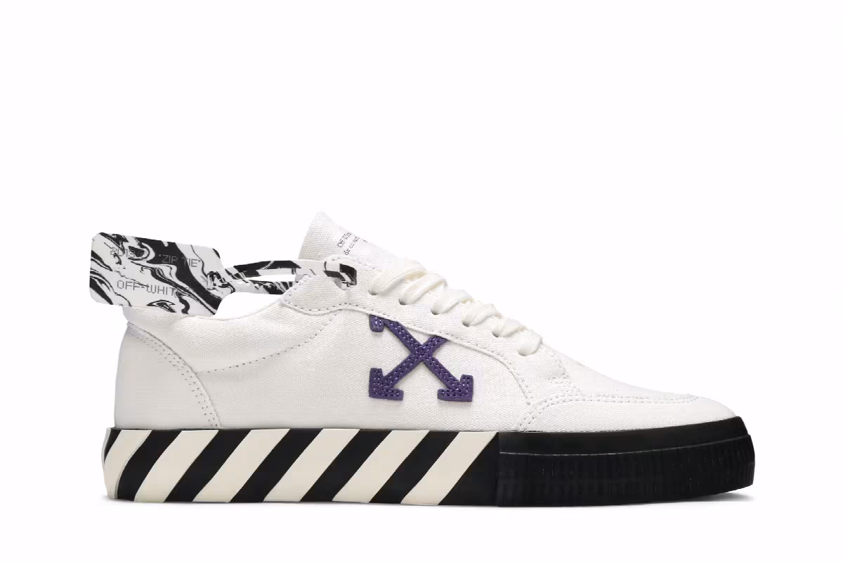 Off-White Vulc Sneaker Low White Purple, view 2