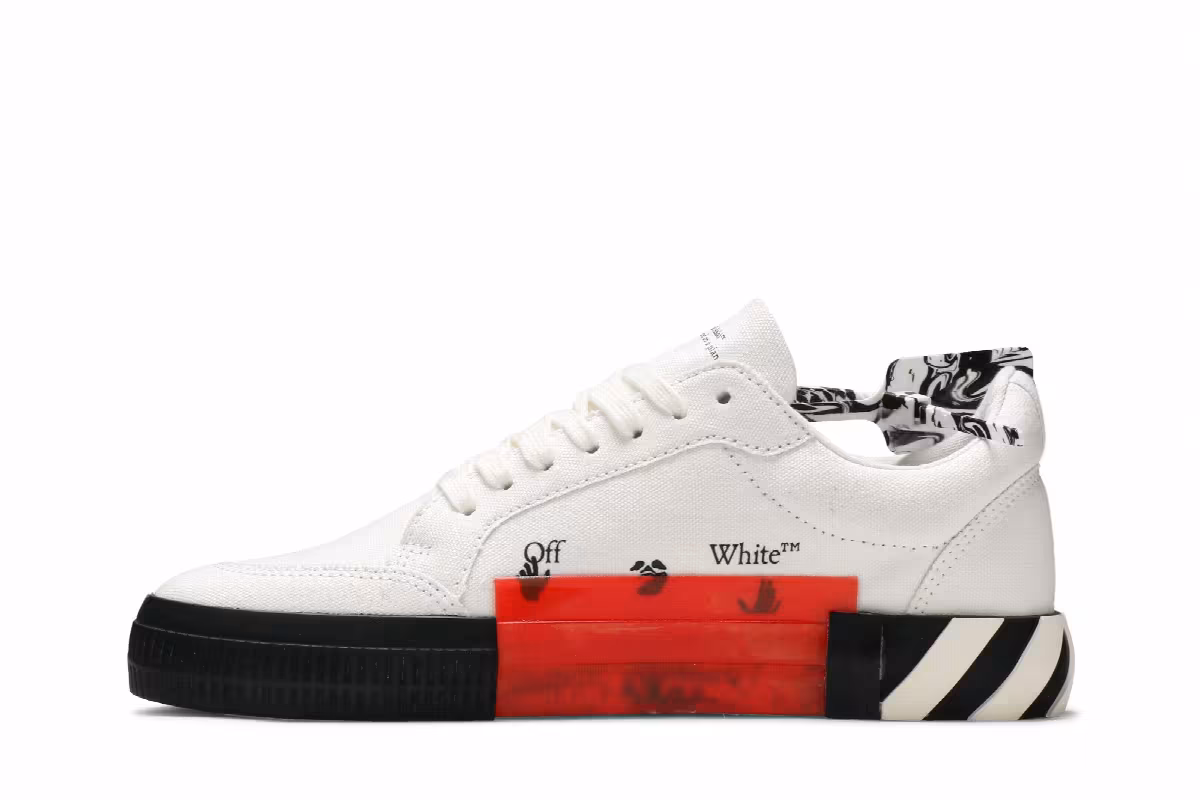 Off-White Vulc Sneaker Low White Purple, view 4