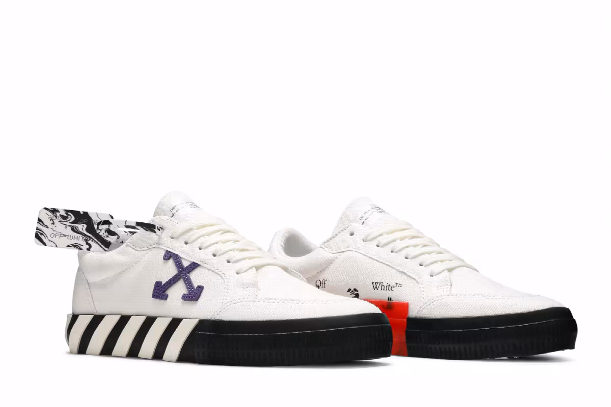 Off-White Vulc Sneaker Low White Purple, view 9