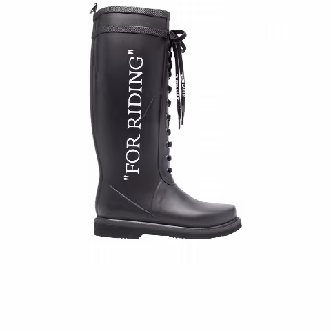 Off-White Wmns Rubber Boot 'For Riding - Black'