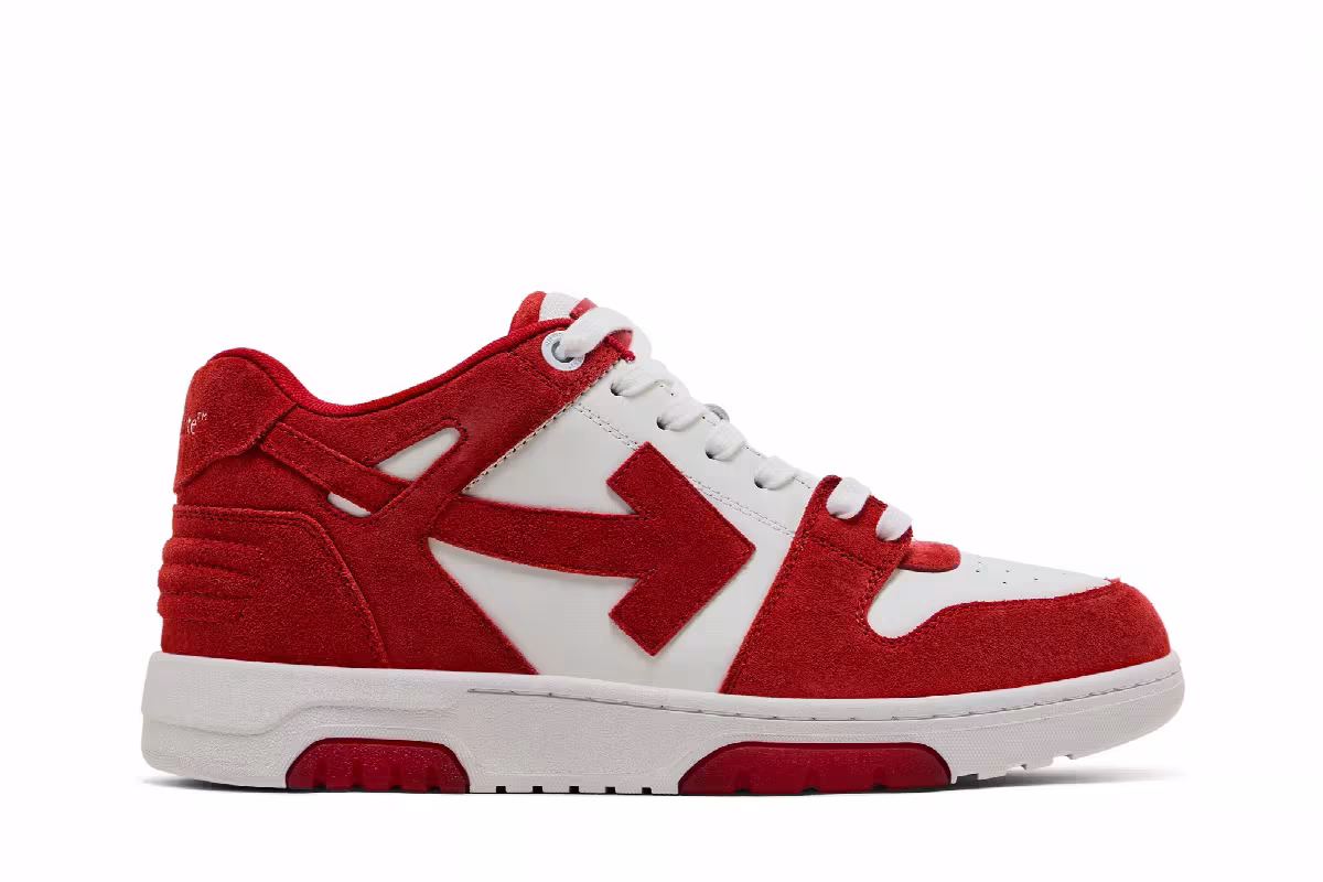 Off-White Out of Office Brick Red White, view 2