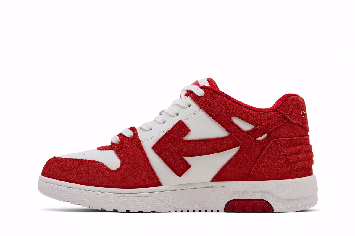 Off-White Out of Office Brick Red White, view 4