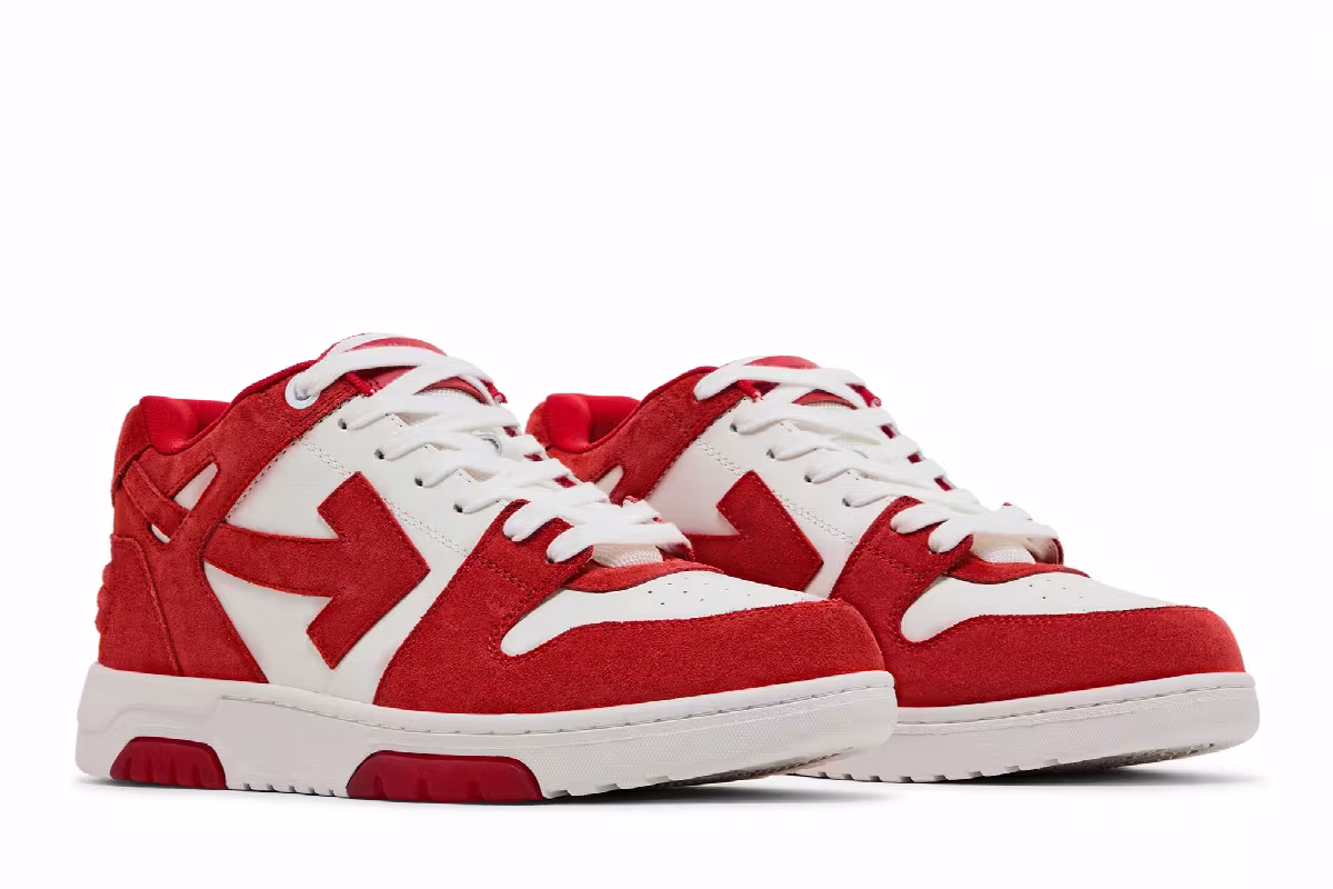 Off-White Out of Office Brick Red White, view 9