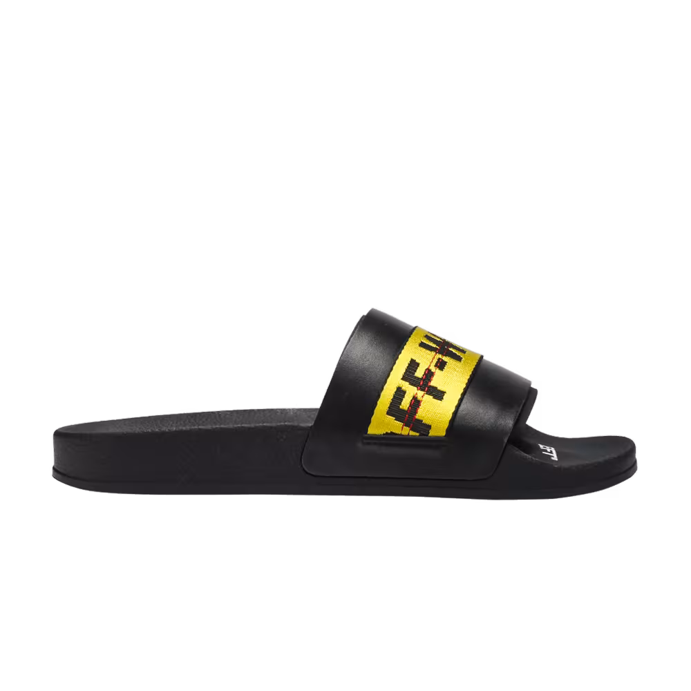 Off-White Sliders Black Yellow