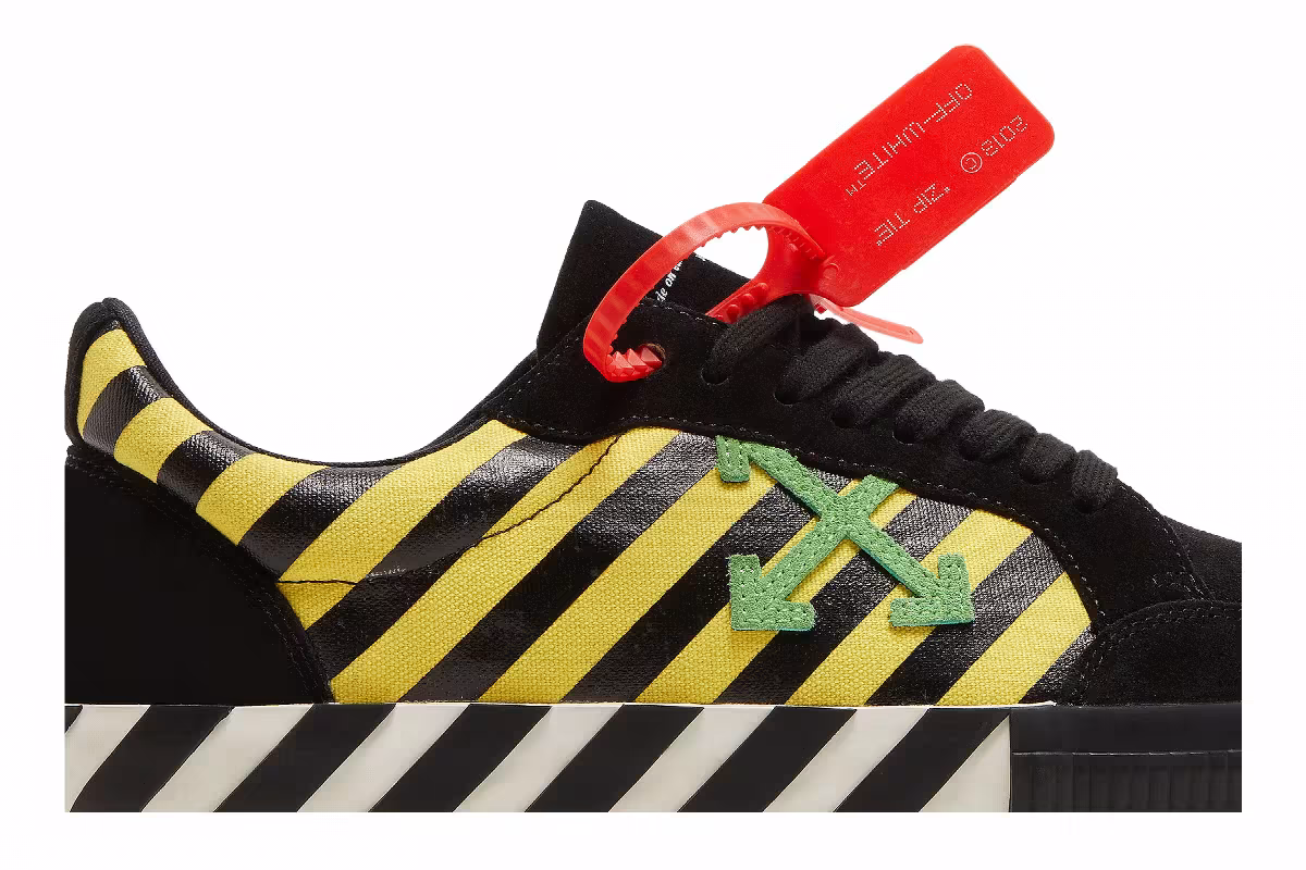Off-White Vulc Low Black Yellow Green, view 3