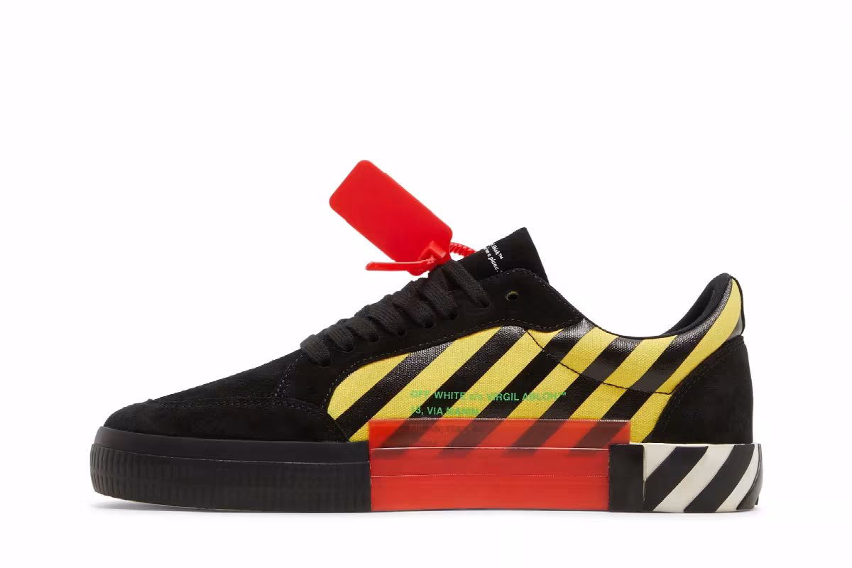 Off-White Vulc Low Black Yellow Green, view 4