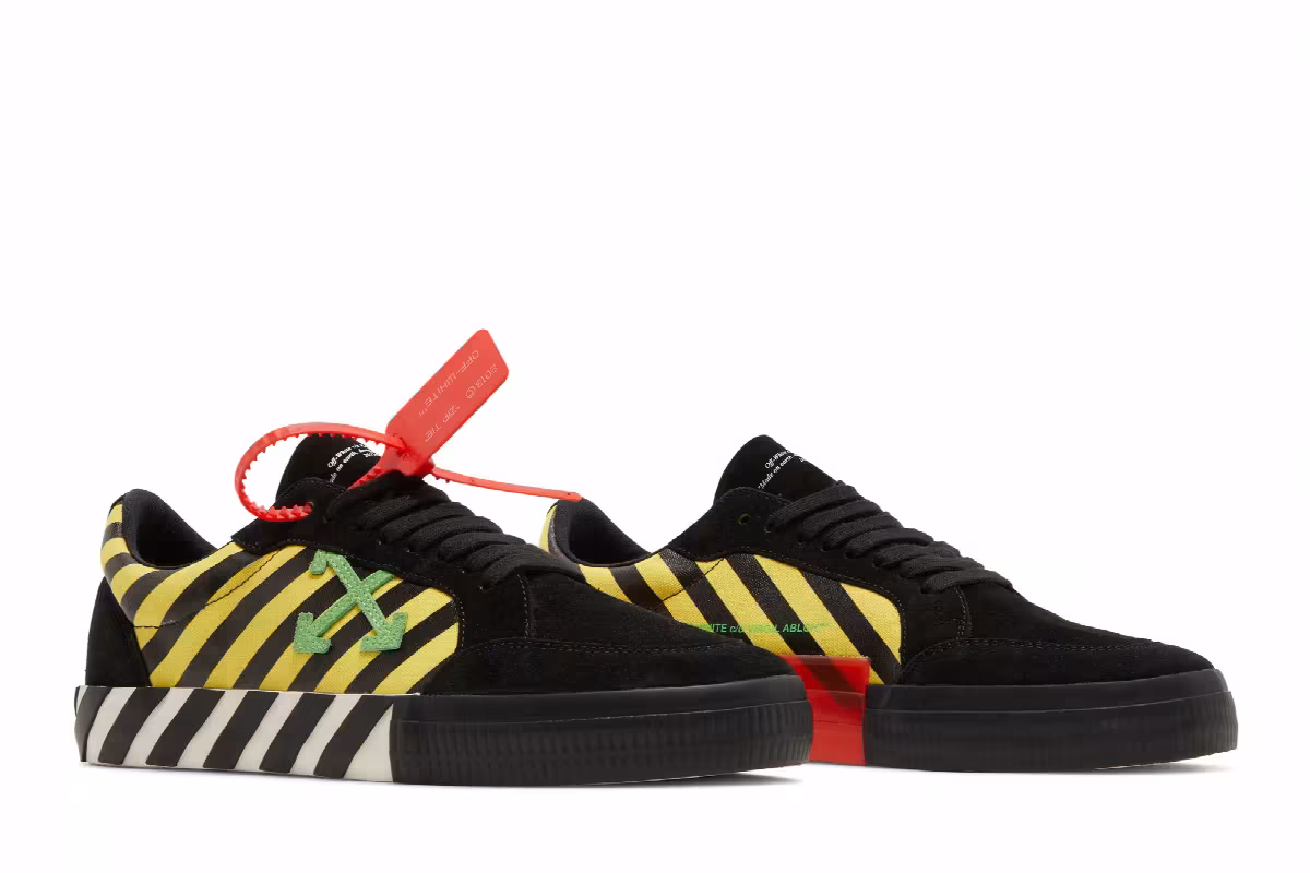 Off-White Vulc Low Black Yellow Green, view 9