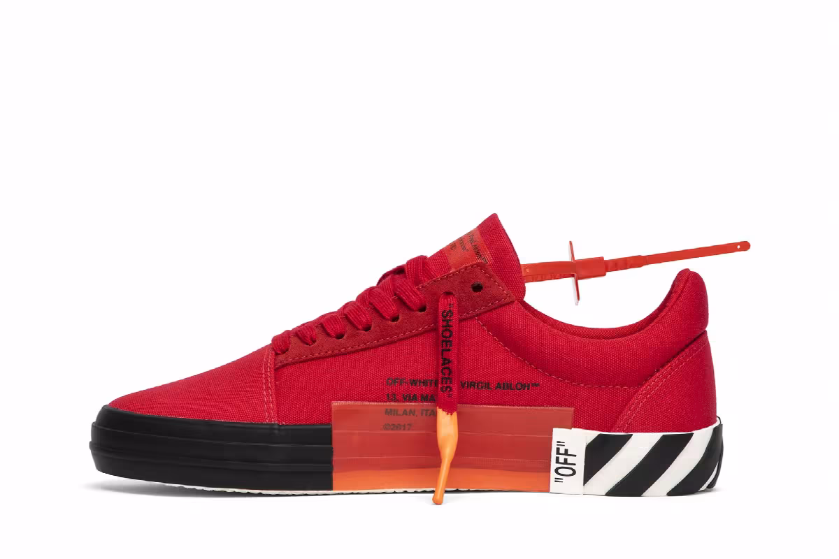 Off-White Vulc Low Top Red, view 4