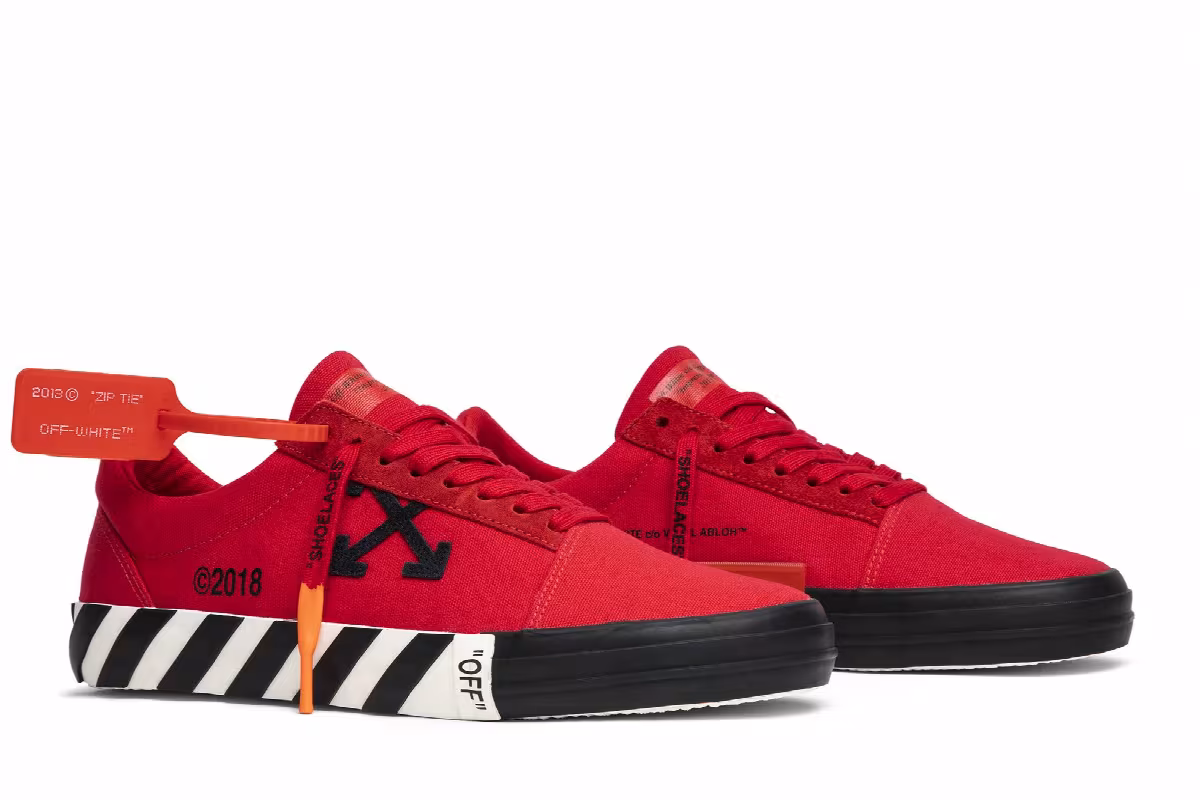 Off-White Vulc Low Top Red, view 9