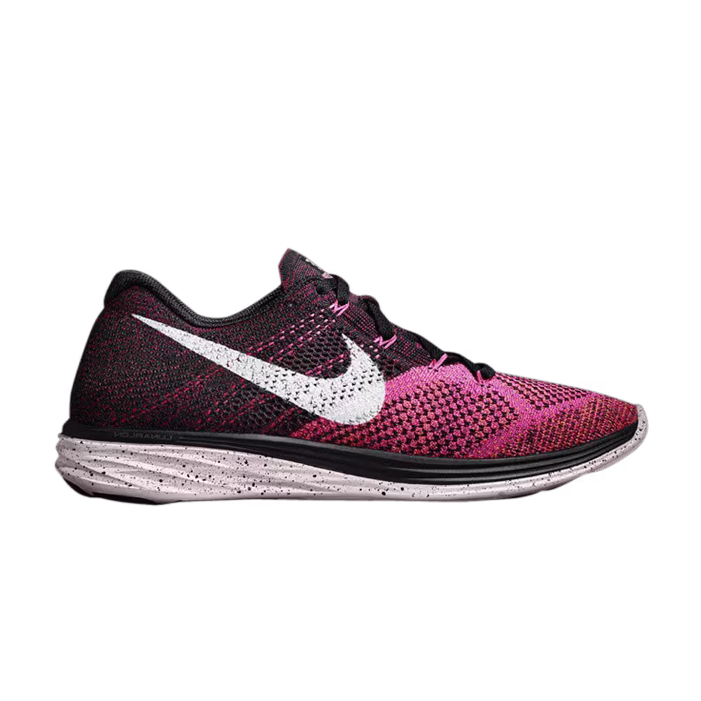 Nike Women's Flyknit Lunar 3 Pink Pow Total Orange