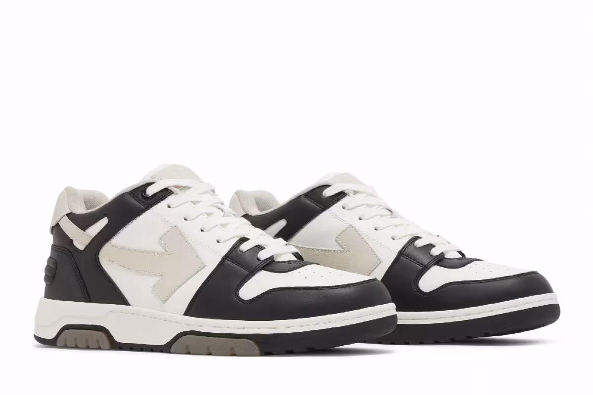 Off-White Out of Office Black Beige, view 9