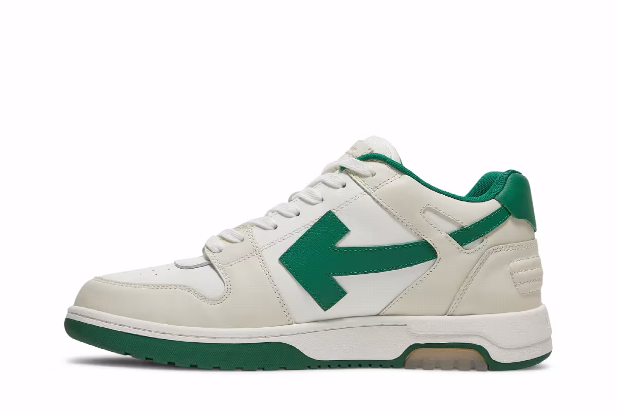 Off-White Out of Office Low White Green, view 4