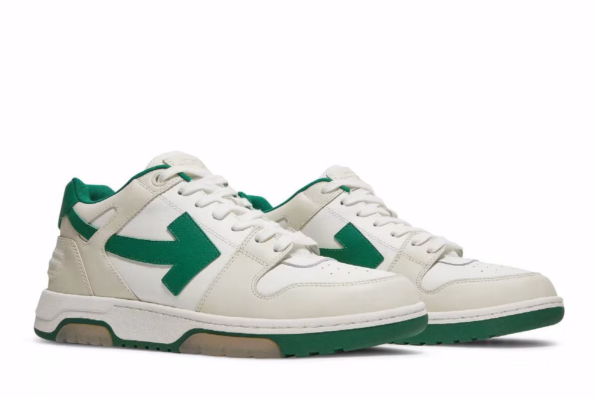 Off-White Out of Office Low White Green, view 9