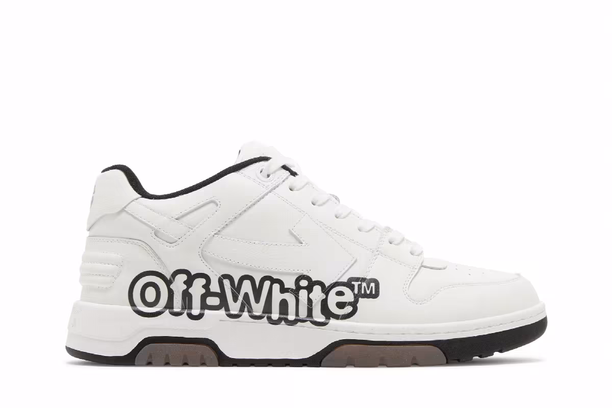 Off-White Out of Office Low Logo Print - White Black, view 2