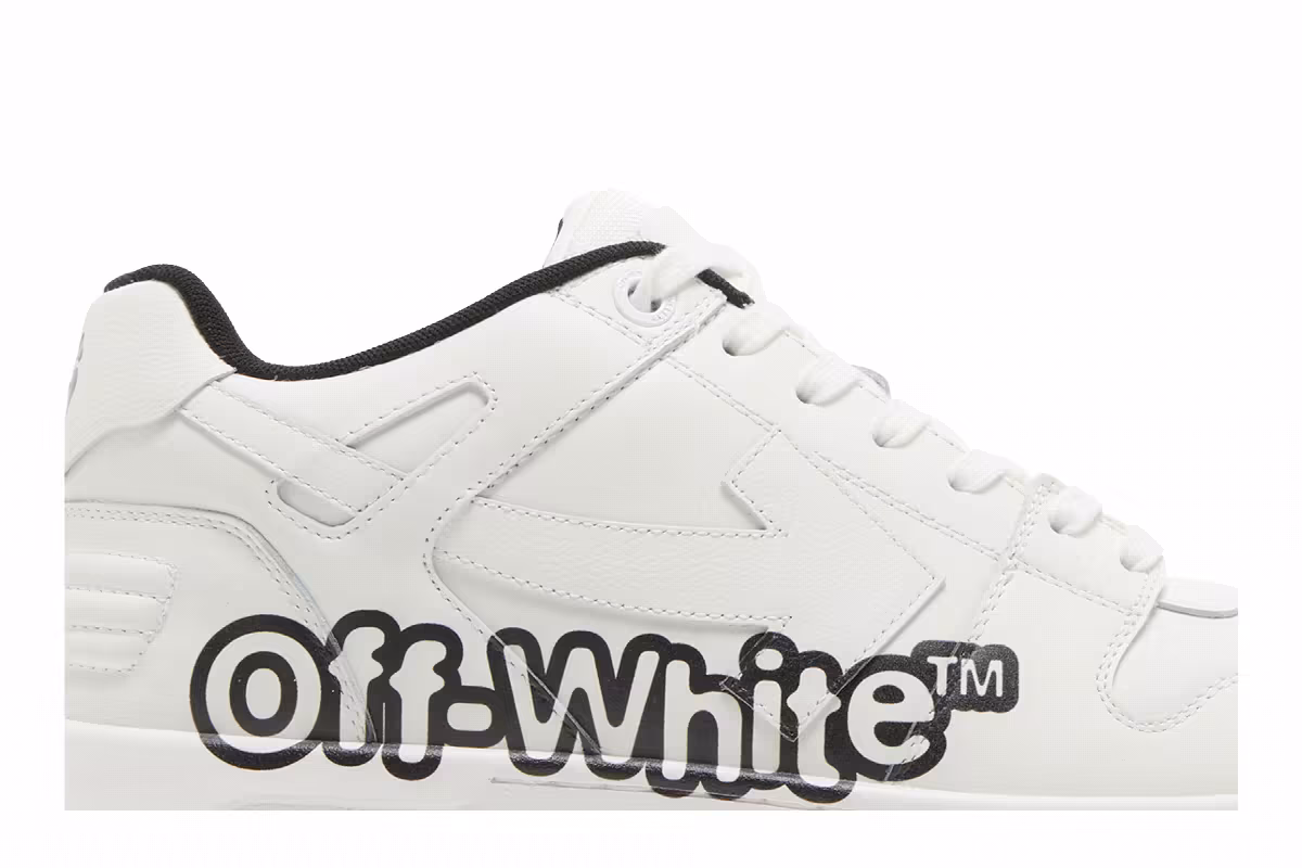Off-White Out of Office Low Logo Print - White Black, view 3