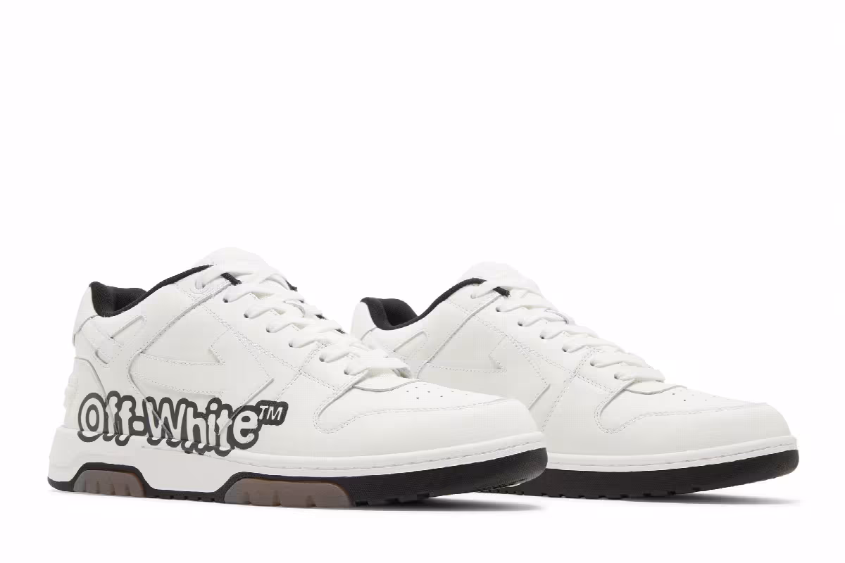 Off-White Out of Office Low Logo Print - White Black, view 9
