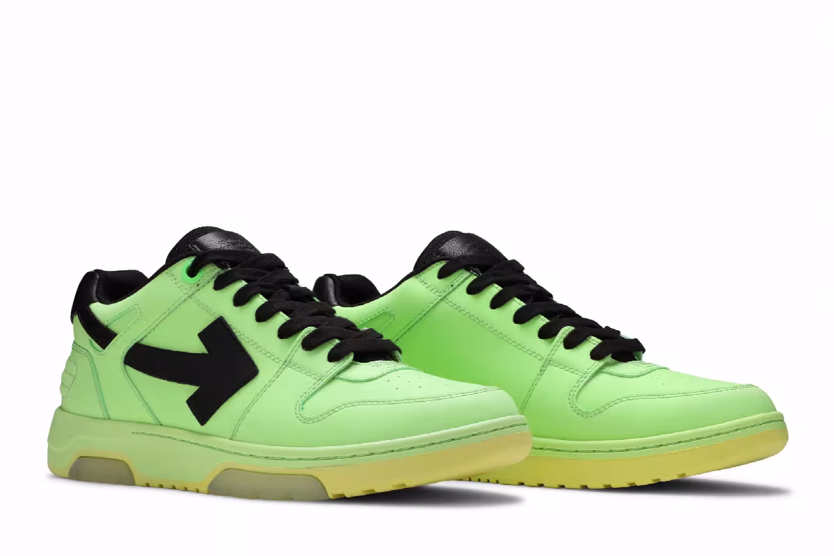 Off-White Out of Office Low Fluo Green, view 9