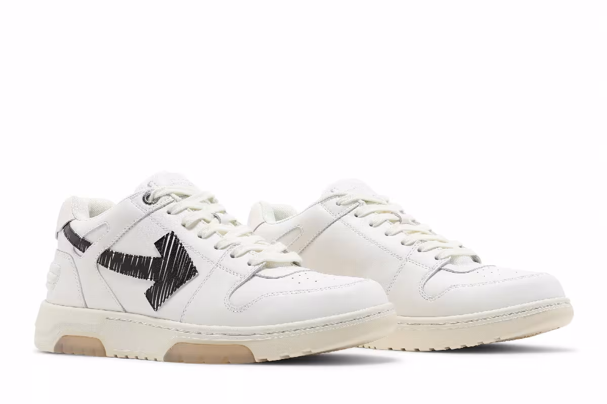 Off-White Out of Office Low Calf Specials - White Black, view 9