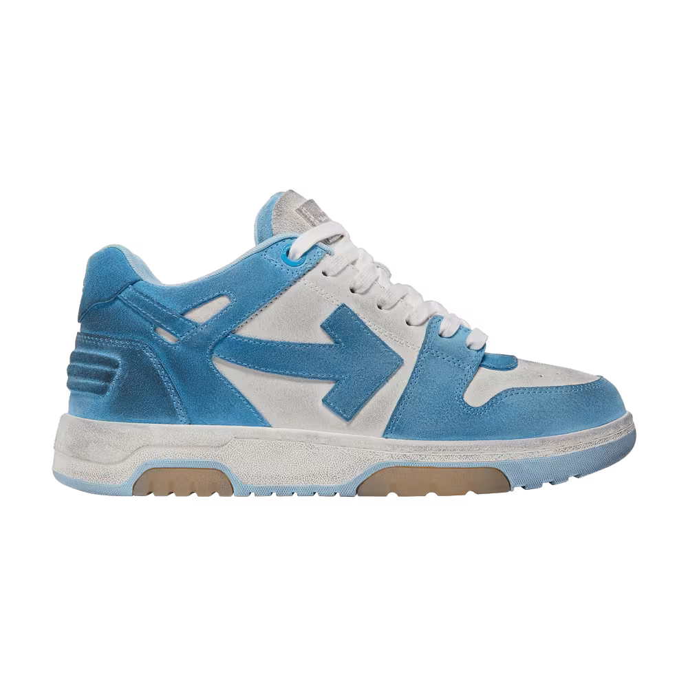 Off-White Out of Office White Light Blue Suede