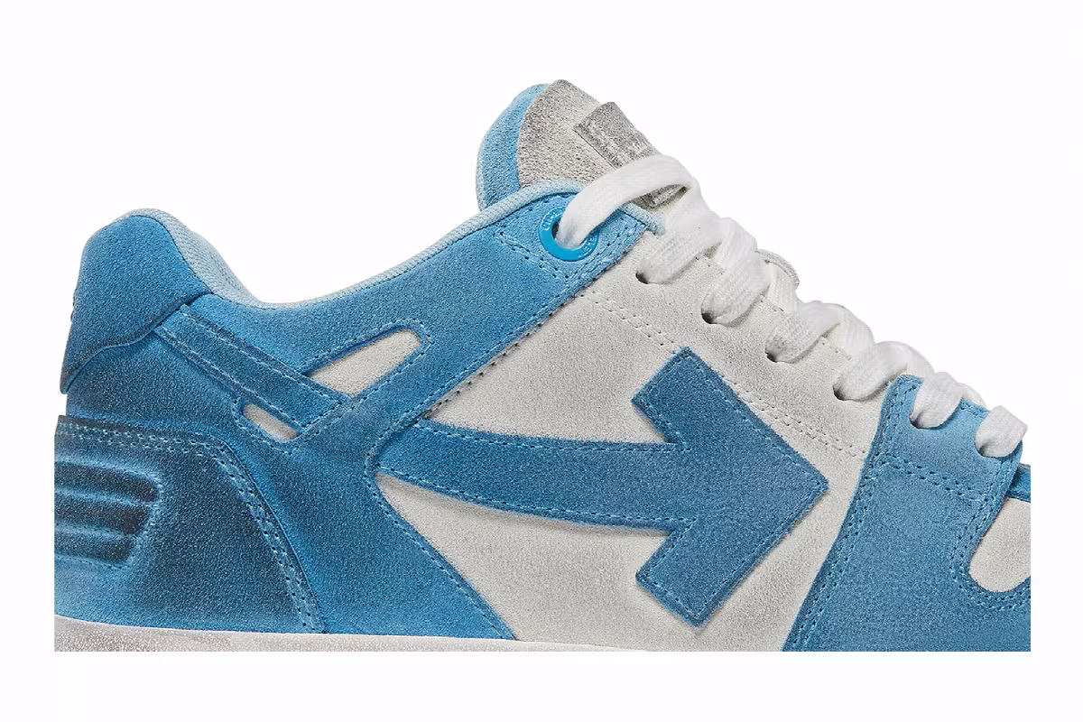 Off-White Out of Office White Light Blue Suede, view 3