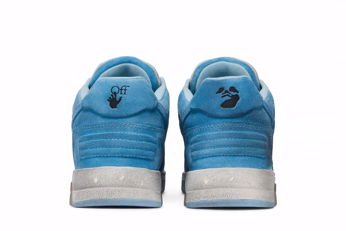 Off-White Out of Office White Light Blue Suede, view 7