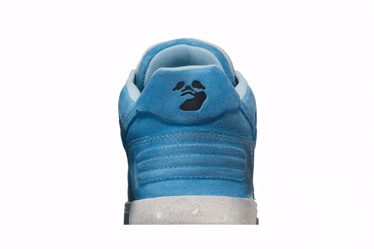 Off-White Out of Office White Light Blue Suede, view 8