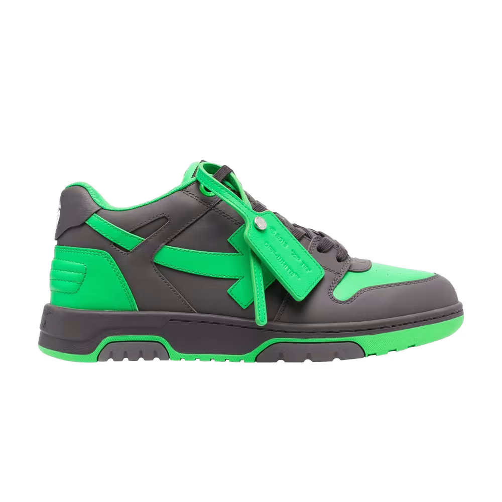 Off-White Out of Office Black Green Fluo