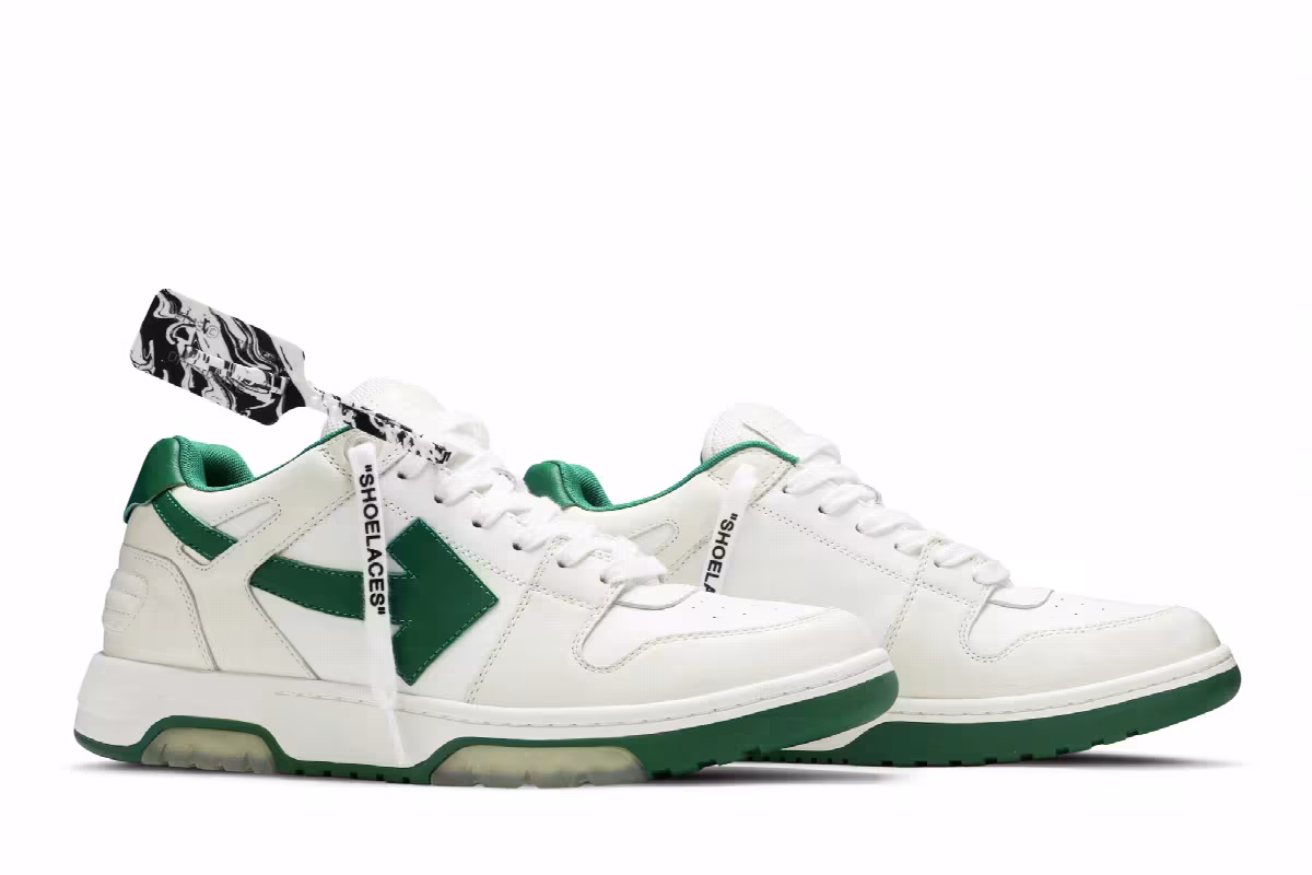 Off-White Out of Office Low White Green, view 9