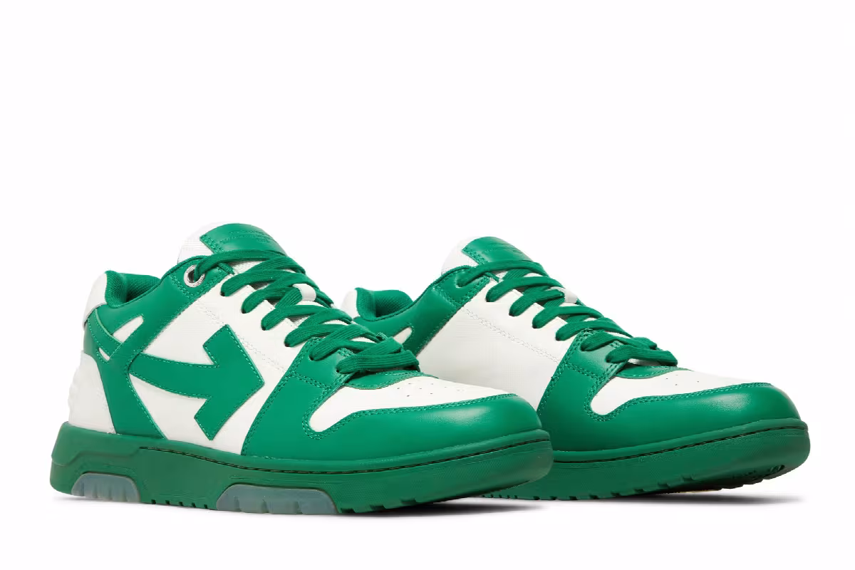 Off-White Out of Office Low Dirty White Green, view 9