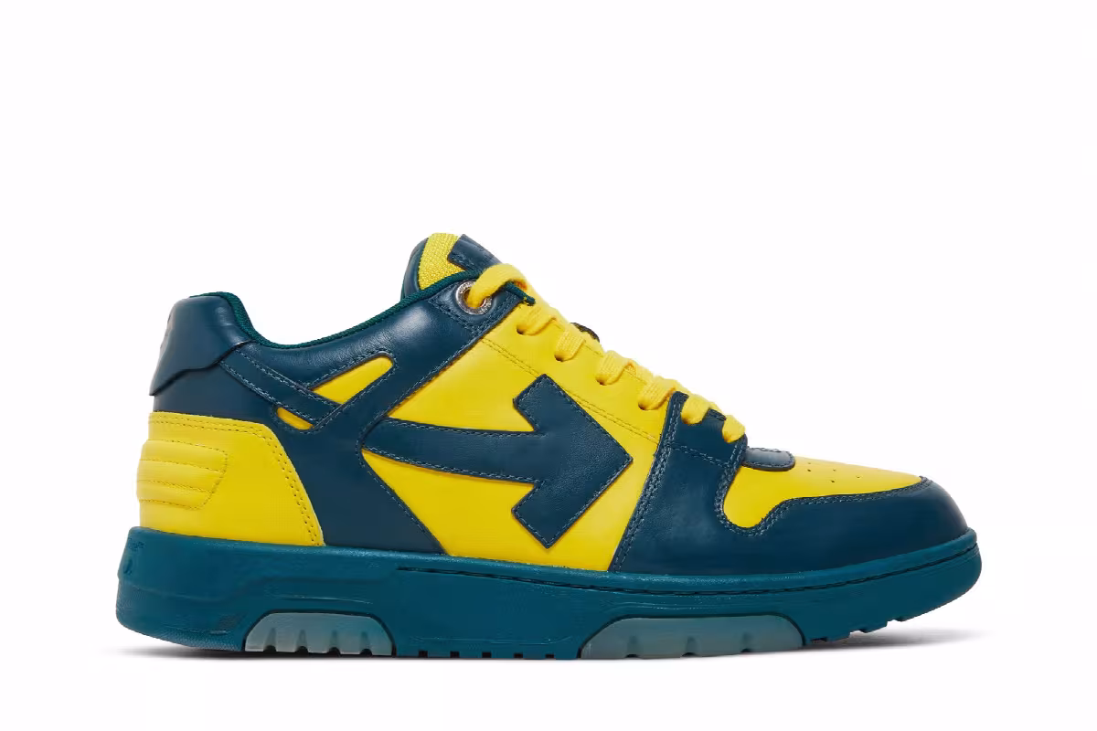 Off-White Out of Office Low Blue Yellow, view 2