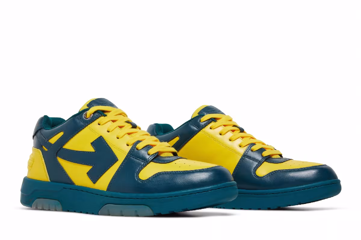 Off-White Out of Office Low Blue Yellow, view 9