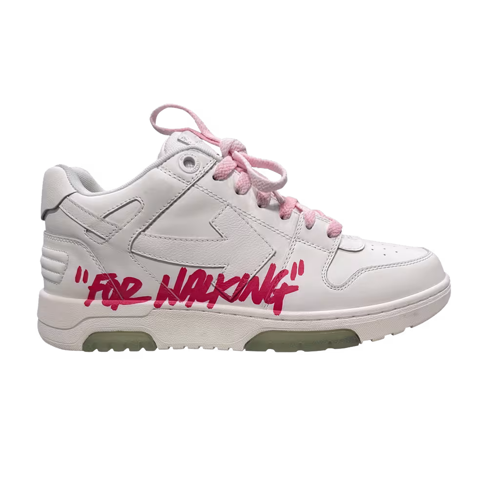 Off-White Out of Office For Walking - White Fuchsia