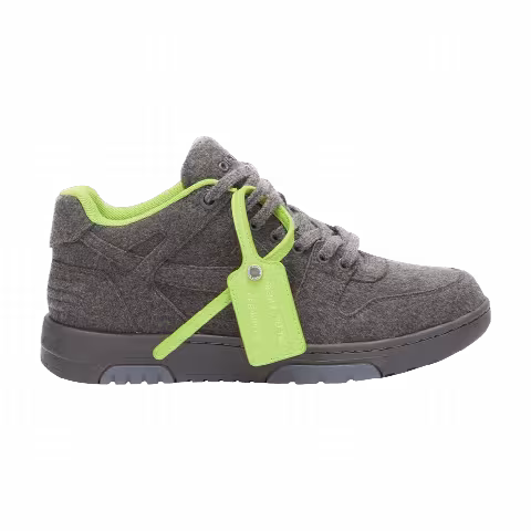 Off-White Out of Office 'Dark Grey Fluorescent Green'