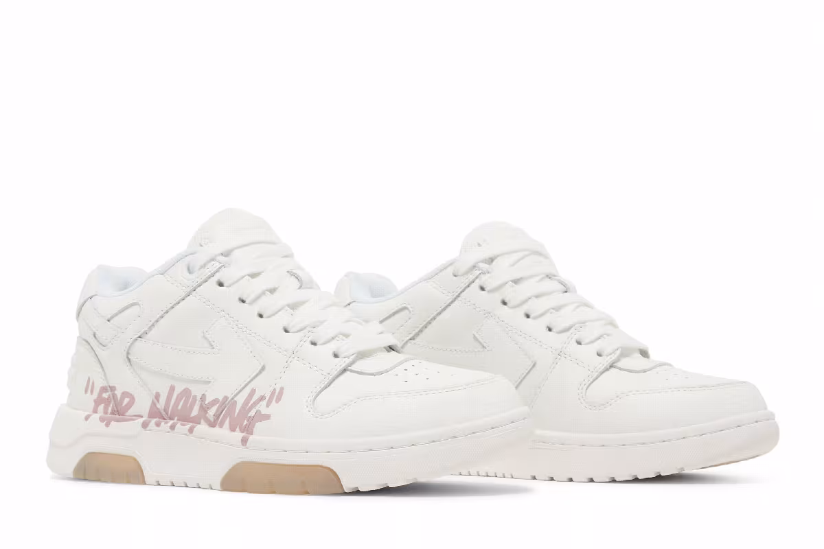 Off-White Women's Out of Office For Walking - White Pink, view 9