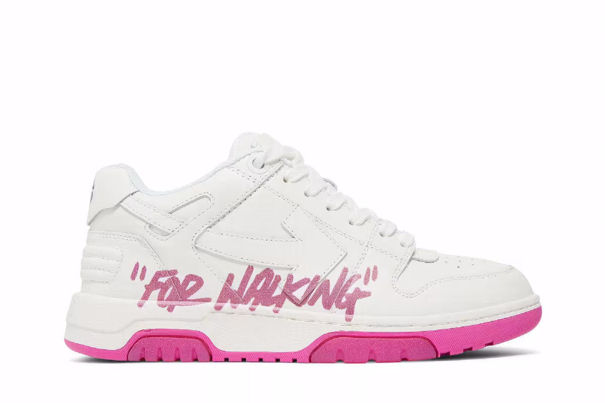 Off-White Women's Out of Office For Walking - White Fuchsia, view 2