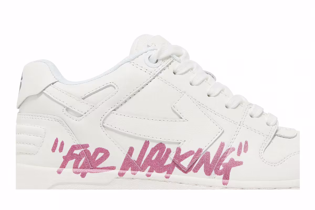 Off-White Women's Out of Office For Walking - White Fuchsia, view 3