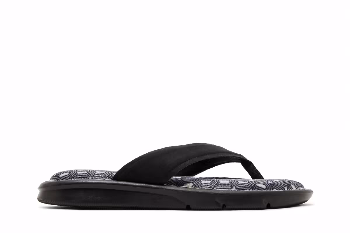 Nike Women's Ultra Comfort Thong Print Black White, view 2