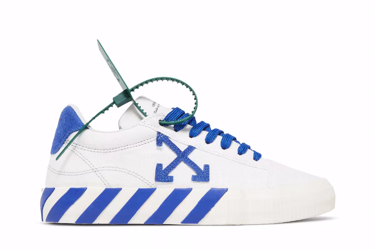 Off-White Women's Vulc Sneaker White Blue, view 2