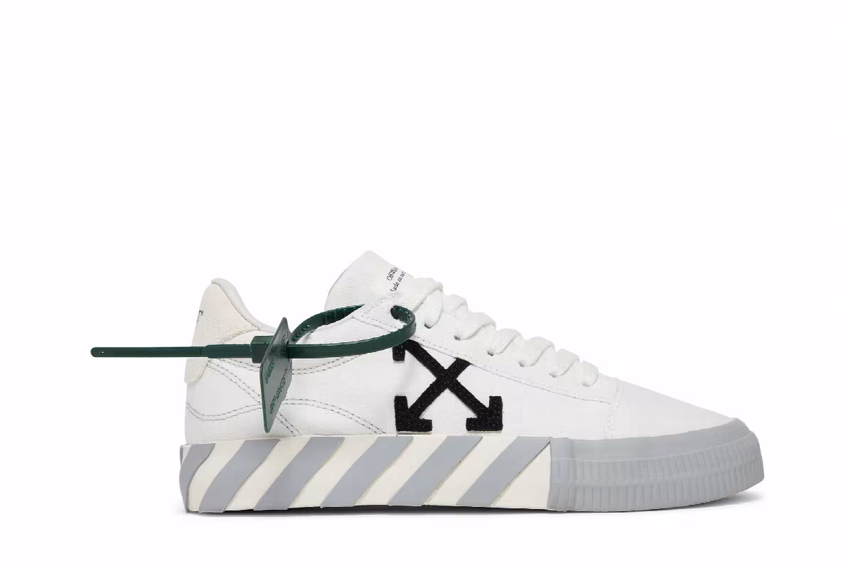 Off-White Women's Vulc Eco Sneaker White Grey, view 2