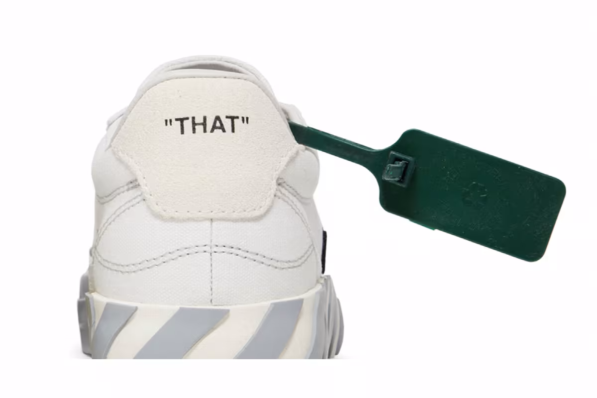 Off-White Women's Vulc Eco Sneaker White Grey, view 8