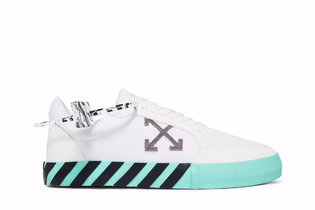 Off-White Vulc Sneaker White Mint Green, view 2