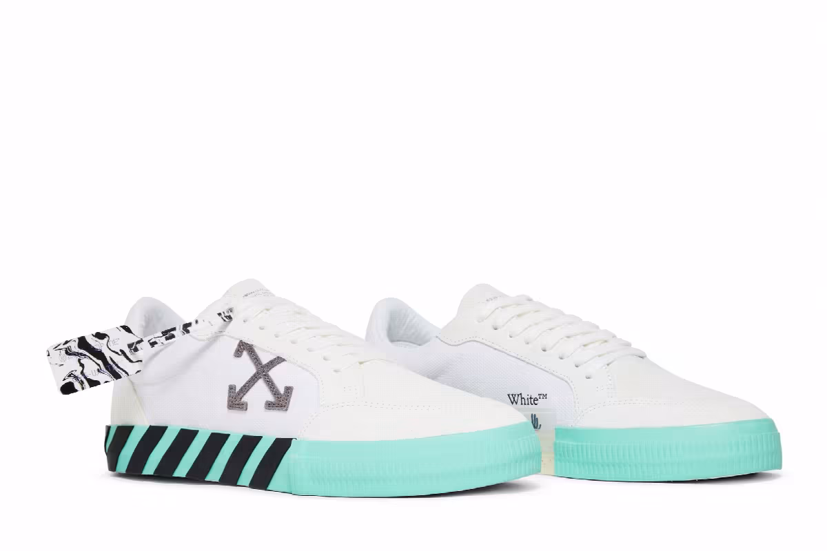 Off-White Vulc Sneaker White Mint Green, view 9