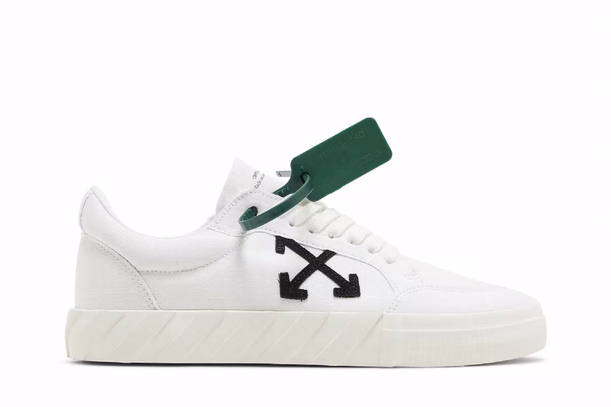 Off-White Vulc Sneaker White Black, view 2
