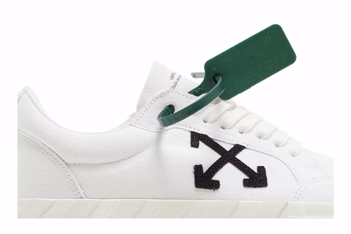 Off-White Vulc Sneaker White Black, view 3