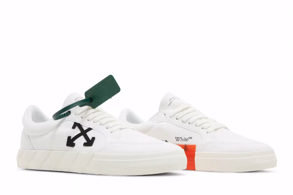 Off-White Vulc Sneaker White Black, view 9