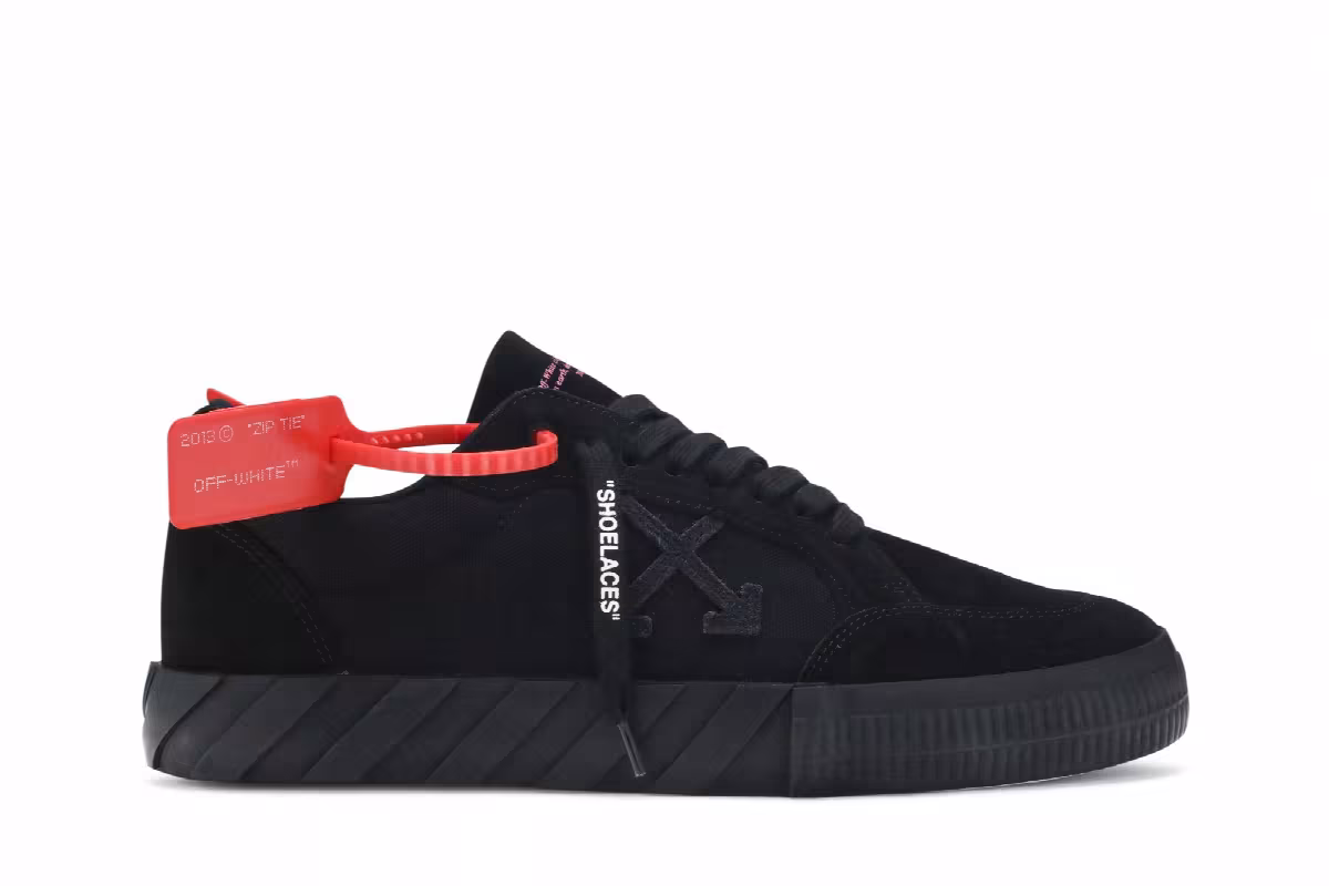 Off-White Vulc Sneaker Black Suede, view 2