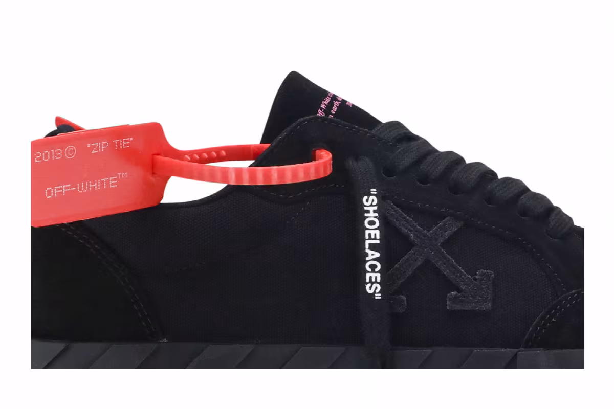 Off-White Vulc Sneaker Black Suede, view 3