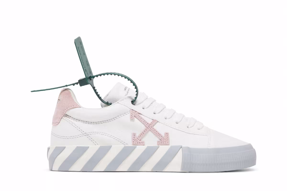 Off-White Women's Vulc Sneaker White Light Pink, view 2