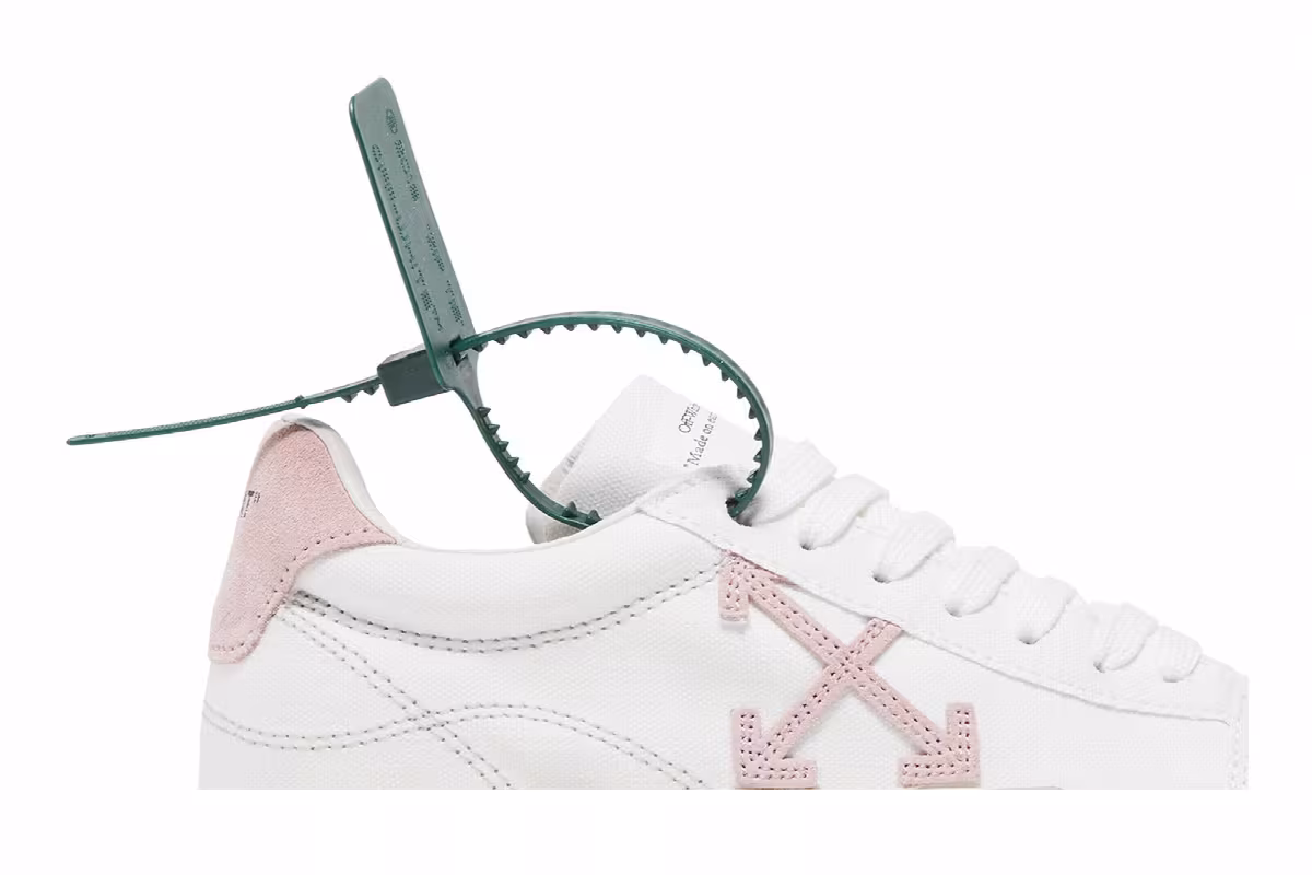 Off-White Women's Vulc Sneaker White Light Pink, view 3