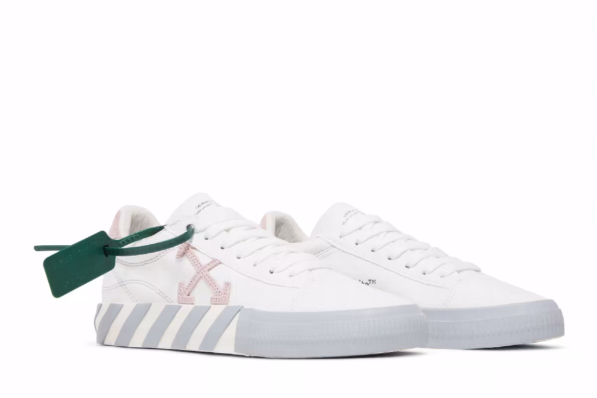 Off-White Women's Vulc Sneaker White Light Pink, view 9